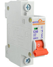 Автоматический выключатель ECOHOME ECO 1p 50A С (ECO010010008)