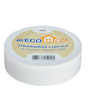 Изоляционная лента ECOHOME ECO 0,11x18мм/18м белая (ECO0150020021)