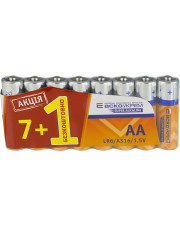 Щелочная батарейка Аско-Укрем AА.LR6. (shrink 7+1)