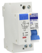 Выключатель дифференциального тока Аско-Укрем ДВ-2002 1+N 25А 30мА (A0030010007)
