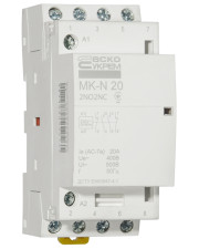 Модульный контактор Аско-Укрем MK-N 4P 20A 2NO+2NC (A0040030029)