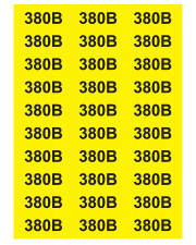 Знак "380 В" Аско-Укрем 38х90мм (SES03017) на листе 30 шт