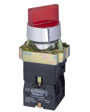 Переключатель Аско-Укрем XB2-BK2465 (0-I) с подсветкой красный (A0140010067)
