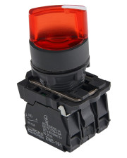 Переключатель Аско-Укрем TB5-AK124M5 (0-I) с подсветкой красный (A0140010166)