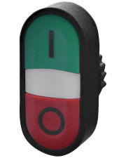 Двойная кнопка-модуль ETI NSE-PB2I-F/RG-IO с подсветкой "I/0" (4774078)