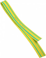 Термоусадочная трубка Аско-Укрем Ø25,0/12,5 желто-зеленая 1м (A0150040051)