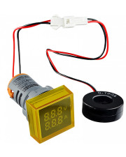 Цифровий вимірювач струму та напруги Аско-Укрем ED16-22 FVAD 0-100А 50-500В жовтий (A0190010048)