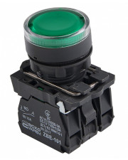 Кнопка Аско-Укрем TB5-AW33M5 с подсветкой зеленая (A0140010173)