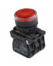Кнопка Аско-Укрем TB5-AW34M5 с подсветкой красная (A0140010174)
