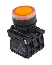 Кнопка Аско-Укрем TB5-AW35M5 с подсветкой желтая (A0140010175)