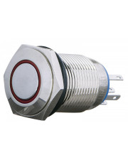 Кнопка Аско-Укрем TYJ 16-361 1NO+1NC 220В с подсветкой и фиксацией красная (A0140010098)