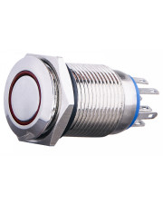 Кнопка Аско-Укрем TYJ 16-362 2NO+2NC 220В с подсветкой и фиксацией красная (A0140010103)