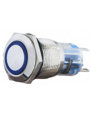 Кнопка Аско-Укрем TYJ 19-271 1NO+1NC 24В с подсветкой синяя (A0140010143)