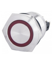Кнопка Аско-Укрем TYJ 22-371 1NO+1NC 220В с подсветкой и фиксацией красная (A0140010136)