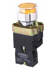 Кнопка Аско-Укрем XB2-BW3571 с подсветкой желтая (A0140010053)