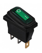 Переключатель Аско-Укрем KCD3-101NW GR/B (0-I) IP54 с подсветкой зеленый (A0140040035)