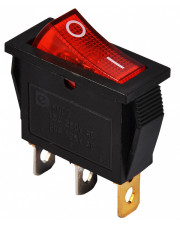 Переключатель Аско-Укрем KCD3-101N R/B (0-I) с подсветкой красный (A0140040027)