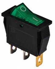 Переключатель Аско-Укрем KCD3-101N GR/B (0-I) с подсветкой зеленый (A0140040028)
