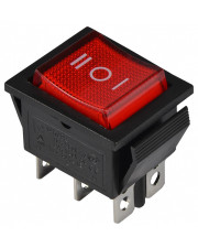 Переключатель Аско-Укрем KCD2-203N R/B (I-0-II) с подсветкой красный (A0140040107)