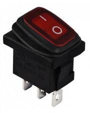 Переключатель Аско-Укрем KCD1-2-101NW R/B IP65 с подсветкой красный (A0140040060)