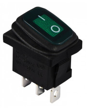 Переключатель Аско-Укрем KCD1-2-101NW GR/B IP65 с подсветкой зеленый (A0140040059)
