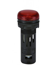 Сигнальная лампа LED ETI ECLI-16-024C-R 24В AC/DC Ø16мм красная матовая (4771600)