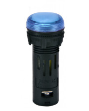 Сигнальная лампа LED ETI ECLI-16-240A-B 240В AC Ø16мм синяя матовая (4771610)