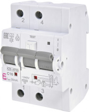 Диференційний автоматичний вимикач ETI KZS-AFDD 3MC 16/0,03 A 10кА (2173874)
