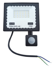 Прожектор TNSy LED ULTRA Slim 20Вт 1800Лм 6500K IP65 с датчиком движения (TNSy5000514)