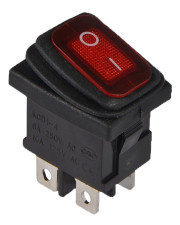 Переключатель TNSy KCD1-4-201WN R/B с подсветкой IP65 красный (TNSy5500704)
