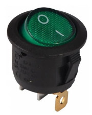 Переключатель TNSy KCD1-8-101N G/B круглый с подсветкой зеленый (TNSy5500737)