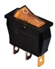Переключатель TNSy KCD3-101N Y/B с подсветкой желтый (TNSy5500839)
