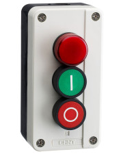 Кнопочный пост Chint NP2-B363 1NO+1NC с сигнальной лампой красная (575580)
