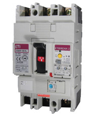 Автоматичний вимикач ETI EB2R-M 250/3L 160A 25кА з блоком ПЗВ 3P (4671585)
