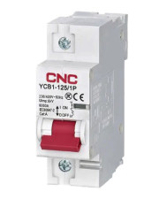 Автоматичний вимикач CNC YCB1-125 1Р 80А 6кА D (Б00030101)