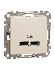 USB розетка Schneider Electric Sedna Design & Elements A+A 2,1A бежевая SDD112401