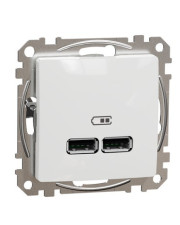 USB розетка Schneider Electric Sedna Design & Elements A+A 2,1A біла SDD111401