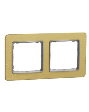 Двухпостовая рамка Schneider Electric Sedna Elements Sedna Elements матовое золото SDD371802