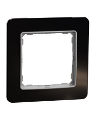 Рамка одинарна Schneider Electric Sedna Elements штучне чорне скло SDD361801