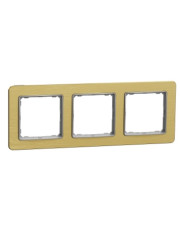Трехпостовая рамка Schneider Electric Sedna Elements Sedna Elements матовое золото SDD371803