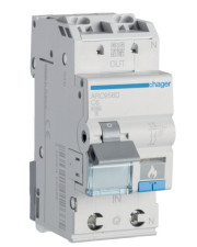 Автоматический выключатель Hager ARC956D с дуговой защитой AFDD 6кА C 6A 1P+N