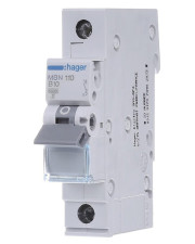 Автоматический выключатель Hager MBN110 6кА B 10A 1P