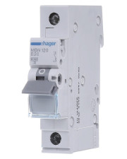 Автоматичний вимикач Hager MBN120 6кА B 20A 1P