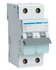 Автоматичний вимикач Hager MBN220 6кА B 20A 2P