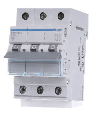 Автоматичний вимикач Hager MBN340 6кА B 40A 3P