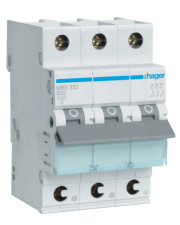 Автоматичний вимикач Hager MBS332 QC 6кА B 32A 3P