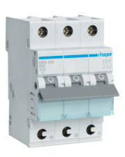 Автоматичний вимикач Hager MBS350 QC 6кА B 50A 3P