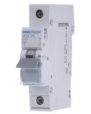 Автоматический выключатель Hager MCN125 6кА C 25A 1P