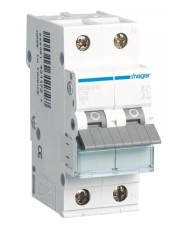 Автоматичний вимикач Hager MCN516 6кА C 16A 1P+N