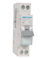Автоматический выключатель Hager MLN516 6кА C 16A 1P+N